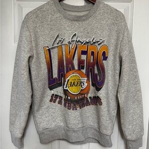 Hollister Gray Lakers Crewneck Sweater
